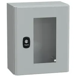 Schneider Electric NSYS3D32515T PanelSeT S3D tspt Tür ohne Montageplatte. H300xB250xT150 IP66 IK08 RAL7035.