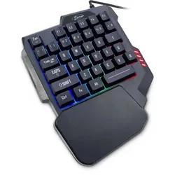 Inter-Tech KB-3035 Tastatur Gaming USB QWERTY Schwarz