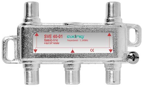 Axing SAT-Verteiler 4-fach 5 - 2400MHz
