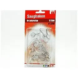 Saughaken Metall Ösenhaken Saugnapfhaken Klar Transparent Set 10 Stück 32mm