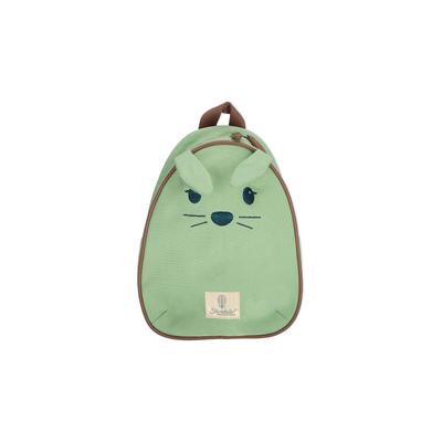 Rucksack STERNTALER "Kinderrucksack "Stay True To Nature", Kinder, Gr. B/H/T: 21cm x 10cm x 28cm, grün (kinni grün), Baumwolle, Rucksäcke Rucksack