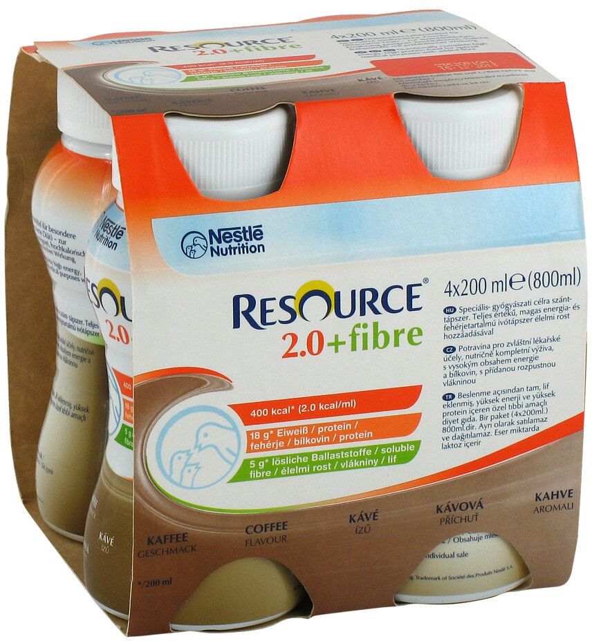 Resource 2.0+fibre Kaffee 4X200ml