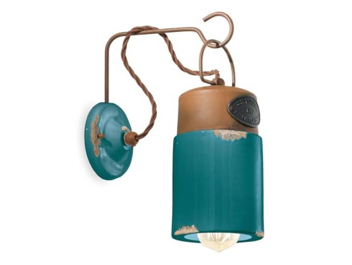 Wandlamp C1621 Industrial Collection 1 Licht Vintage Groen IJzer Verlichting
