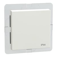 Wippe für Wechselschalter, Kreuzschalter und Taster, Schutzart IP 44, glänzend weiß (glänzend), Retail
