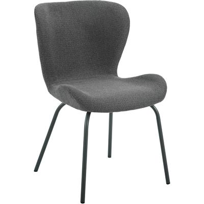 4-Fußstuhl HELA "LAGOS", grau (anthrazit, grau, grau, anthrazit), B:50cm H:83,5cm T:60cm, Metall, Polyester, Stoff, Stühle, 4-Fußstuhl XL, Gestell angepasst, Webstoff, 140kg belastbar