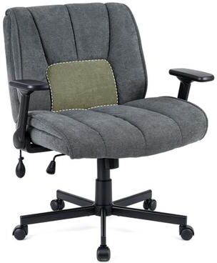Costway Criss Cross Home Office Chair with Airbag Lumbar Support-Gray