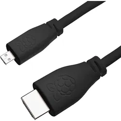 Kabel microHDMI->HDMI S/S 1,0m black 1m bulk
