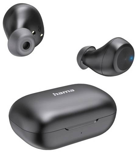 Hama Bluetooth-Kopfhörer Spirit Chop II , TWS, In-Ear, Equalizer, Schwarz In Ear Kopfhörer Schwarz Sport