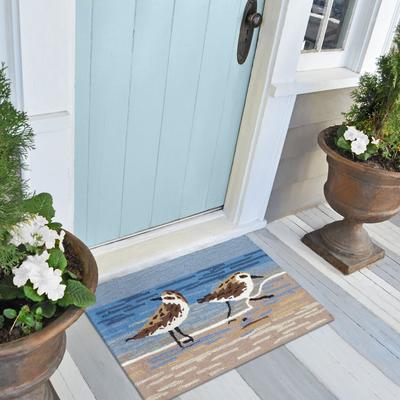 Liora Manne Lush Decor Frontporch Sandpipers Indoor/Outdoor Rug
