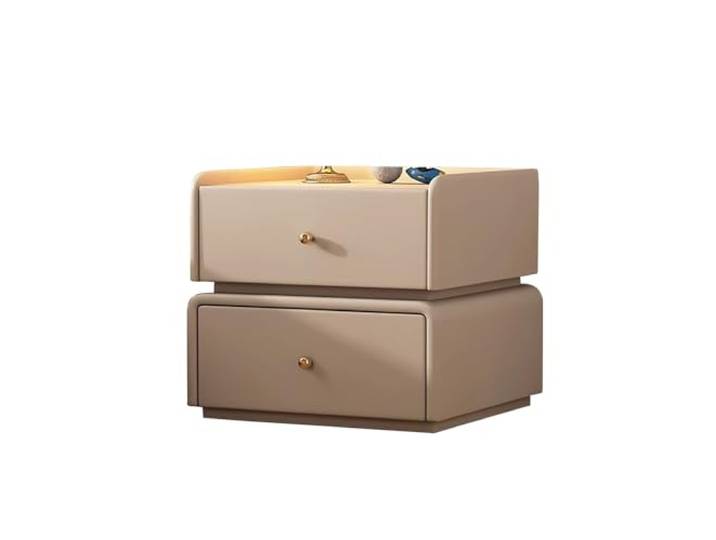 ZXDGsdrdtW Nachttisch, Nachttisch neben dem Tisch, Beistelltische for Schlafzimmer(Beige,35x40x45cm)