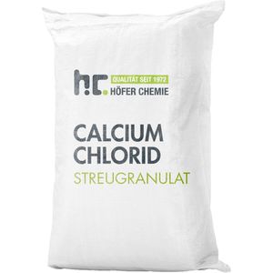 Höfer-Chemie Auftaugranulat Calciumchlorid Streugranulat, bis -20°C, tierfreundlich, streusalzfrei, Sack 25 kg