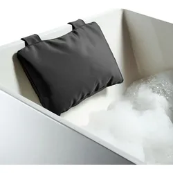 Loft Badewannenkissen 21 x 32 cm schwarz mit 2 Saugnäpfen