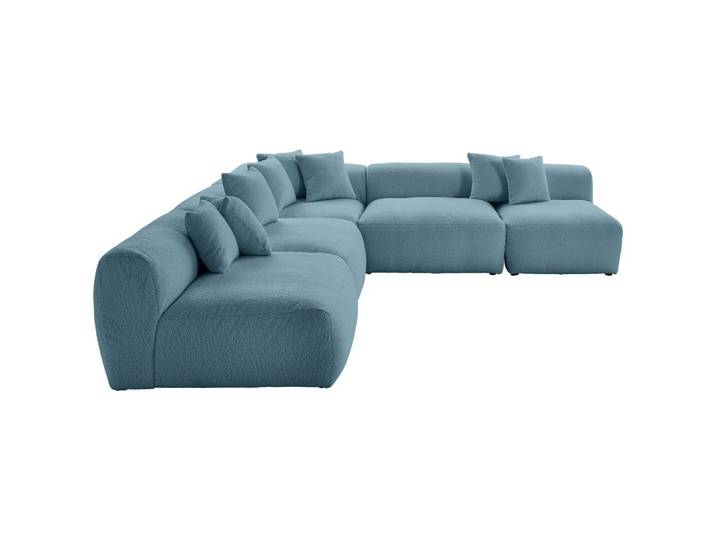 Ecksofa Bloom erweiterbar Blau