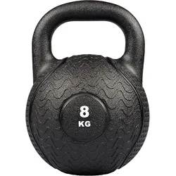 Matchu Sports Kettlebell - Heavy Duty 8 KG - Schwarz - 8 kg - Gummi
