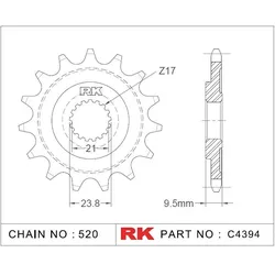 RK Antriebsritzel 4394 13 Zähne