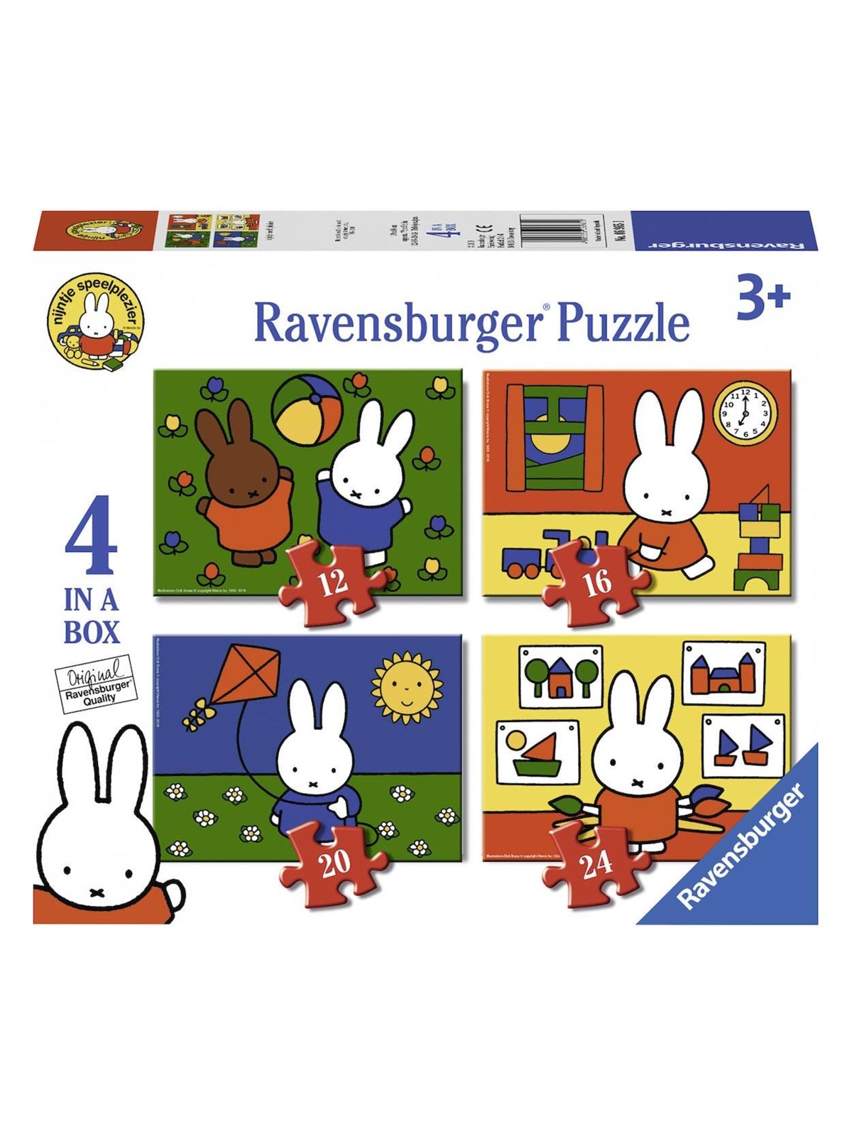 Ravensburger Miffy Puzzle 4in1 2D Puzzles
