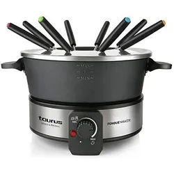 Taurus Fondue-Gerät FF2, Fondue Set, Schwarz, Silber