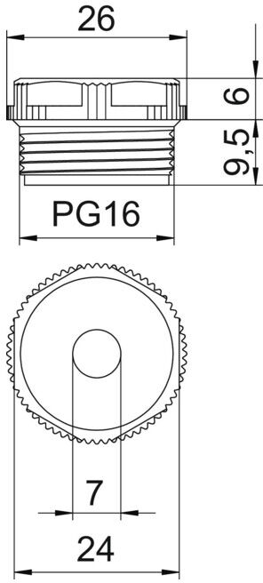 OBO Bettermann Raccord à visser 90° PG16 DSMB (2032546)