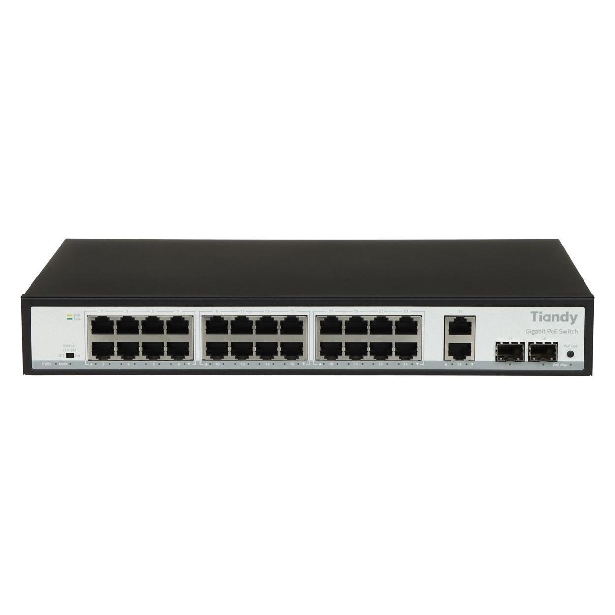 POE-SWITCH TC-P3S028 SPEZIFIKATION:G/2422/AT/280 24-PORT SFP TIANDY (24 Ports) (TC-P3S028 SPEC:G/2422/AT/280)