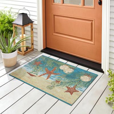 Lush Decor Esencia Coastal Ornaments Indoor/Outdoor Mat