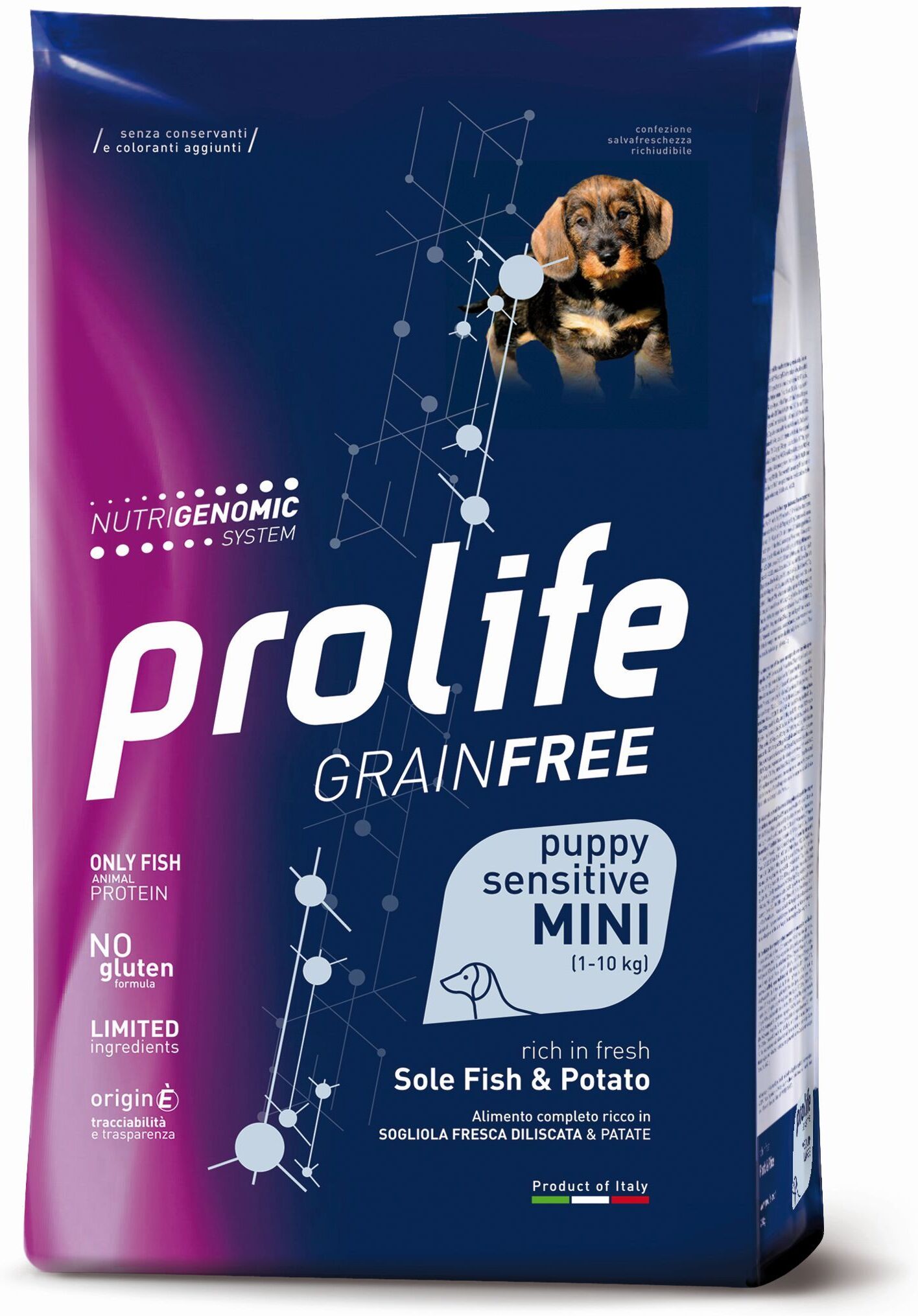 Zoodiaco Prolife Dog Gf Pup Sole 600g