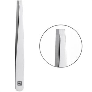 Zwilling Pinzette Classic, Länge 9 cm, Edelstahl poliert, gerade Spitze, für Augenbrauen und Splitter