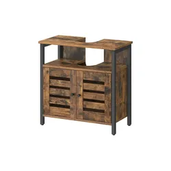 Waschbeckenunterschrank   ¦ braun ¦ Maße (cm): B: 60 H: 60