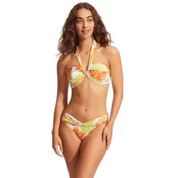 SEAFOLLY Damen Bikinihose Palm Springs Twist Band Hipster, Größe 40 in Gelb Gelb
