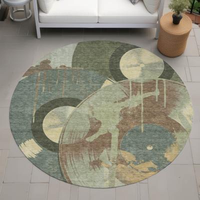 Addison Rugs Machine Washable Indoor/ Outdoor Modern Records Chantille Rug