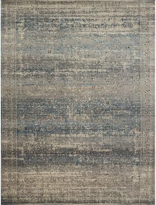 Alexander Home Carissa Distressed Floral Border Area Rug