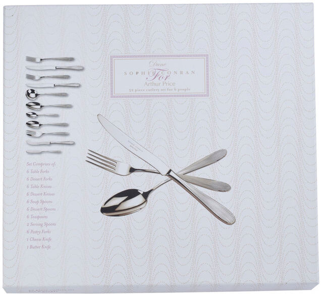 Arthur Price Sophie Conran Dune 52 Piece Cutlery Set, Service for 6 52