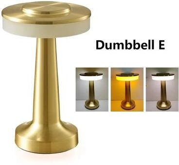 Uplift Picks Rechargeable Retro Metal Touch Table Lamp For Cozy Cordless Ambient Lighting e