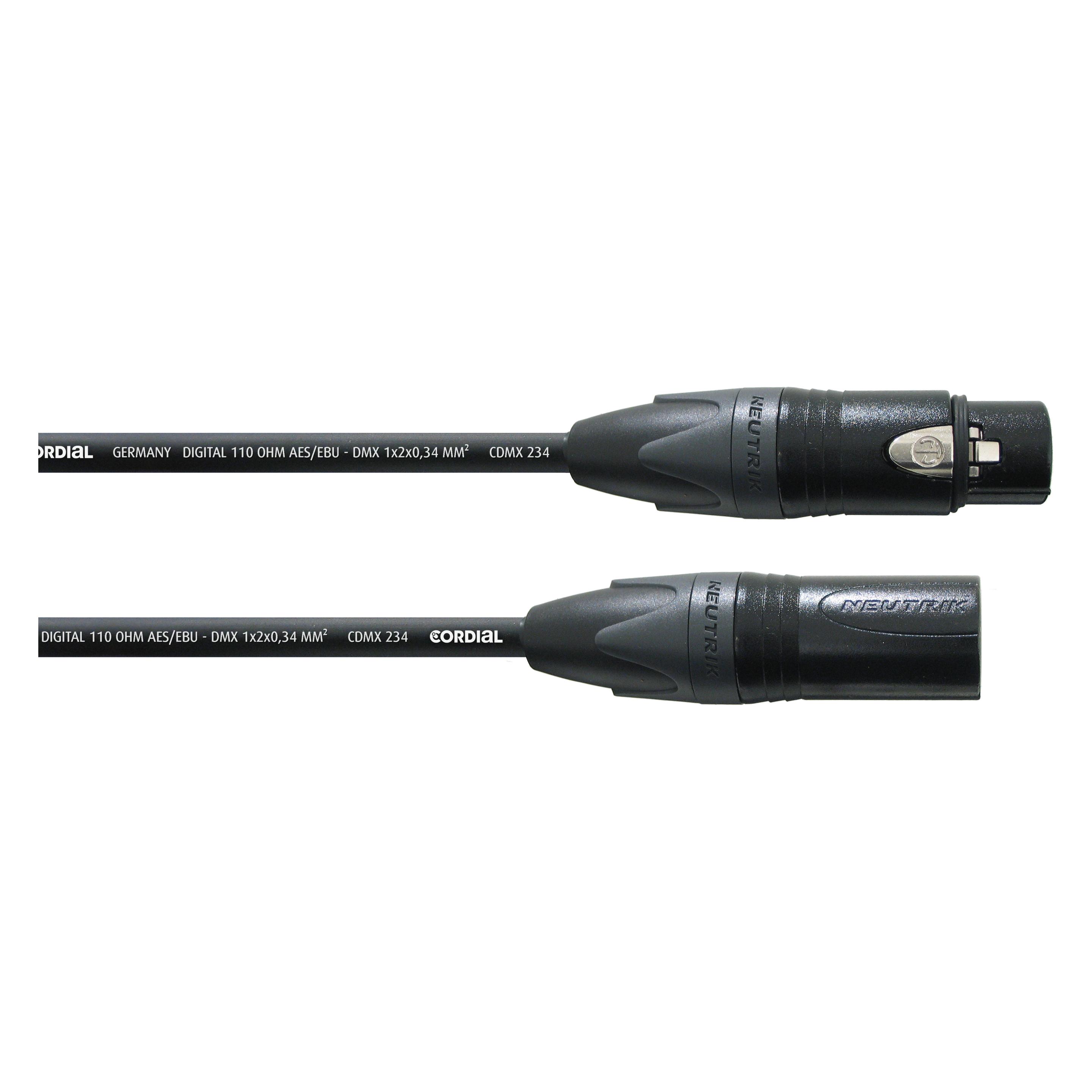 Cordial AES/EBU XLR to XLR Cable, 1m (1 m, AES/EBU Kabel, XLR Kabel) (CPD 1 FM-4250197612777)
