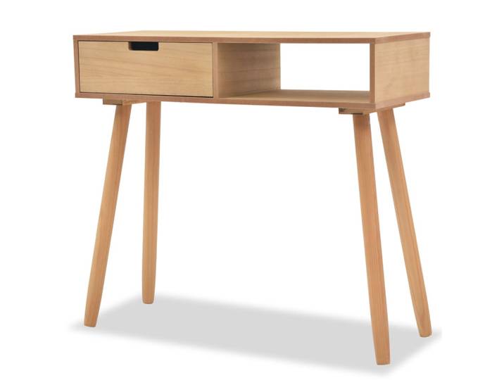 Console Table in Solid Pine Wood 80x30x72 cm Brown Living Room Home Decoration