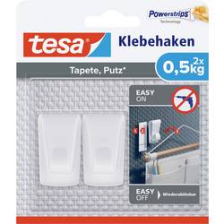 tesa tesa Klebehaken Tapeten & Putz - selbstklebender Haken - ideal zur Befestigung von Girlanden & Lichterketten - hält bis zu 0,5kg/Haken - spurlos ablösbar 77780-00000-01