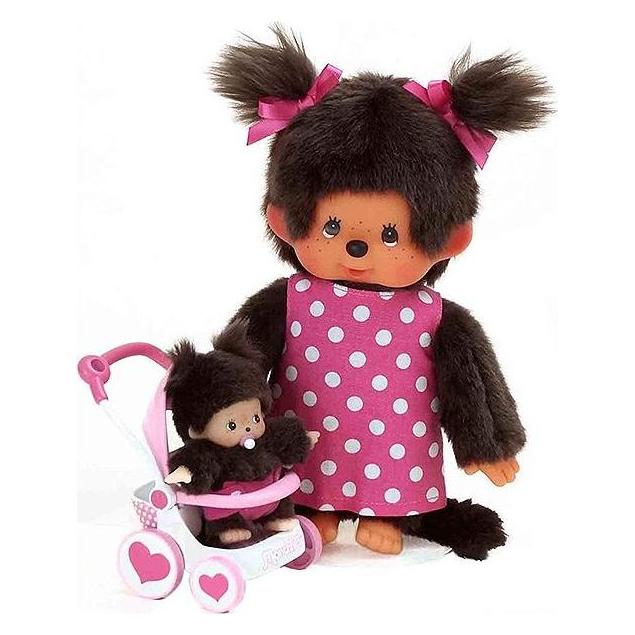 Monchhichi Kinderwagenset Mutter mit Bebichhichi (20 cm) (254930)