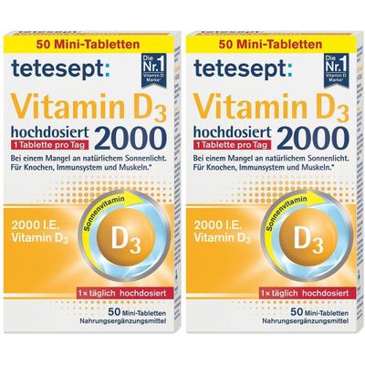 Tetesept Vitamin D3 2.000 Filmtabletten 2x 2x50 St