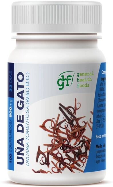 GHF Uña de Gato 500mg 100 Tabs