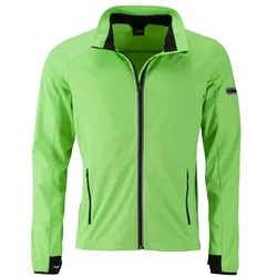 Softshelljacke "JN1126" - L - bright-green/black