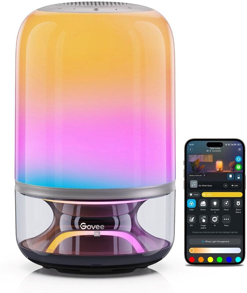 Govee Table Lamp 2 Pro m. Integreret Højtaler - Grå