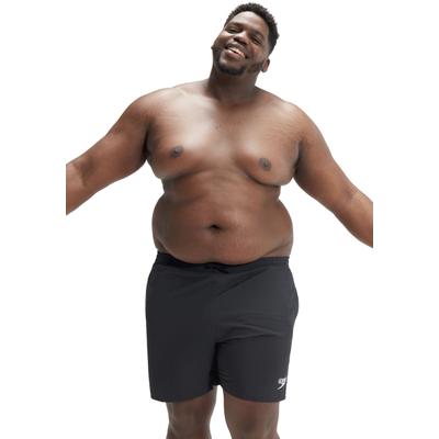 Badeshorts SPEEDO, Herren, Gr. 4XL (60), N-Gr, schwarz, Gewirkt, Polyamid, unifarben, Badehosen Badeshorts, in großen Größen