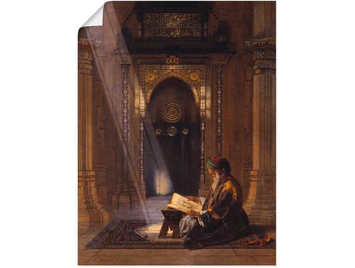 Wandbild ARTLAND In der Moschee. , braun (farbe bild(er): braun), B:30cm H:40cm, Bilder, Wandbild, als Leinwandbild, Poster in verschied. Grössen