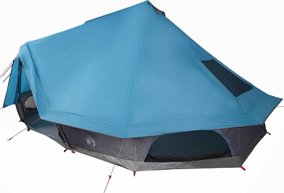 Tipi Zelt 10 Personen Blau Taft