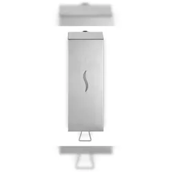 Hypafol Seifenspender aus Edelstahl für ca 1000 ml Seife| minimalistisches, modernes Design | mit Montageset | Robust und stabil