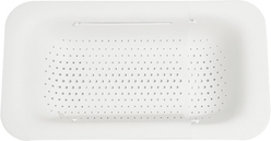 KitchenCuration Retractable Sink Drain Basket White