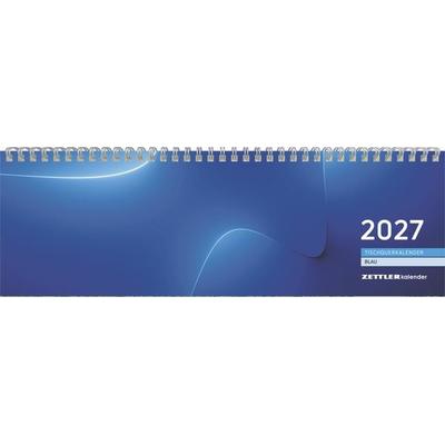Tischquerkalender 1W/2S blau 2027
