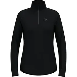 ODLO Damen Rolli Mid layer 1/2 zip BERRA, Größe L in Schwarz Schwarz