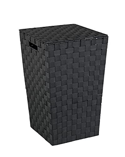 Wenko Wasmand met deksel zwart B: 53 cm, D: 33 cm, H: 48 cm