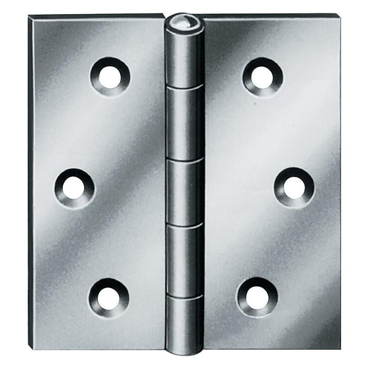 Vormann Scharnier Höhe 70 mm Breite 70 mm Stärke 1,4 mm Stahl blau verzinkt gerollt, käntig (000503070Z)