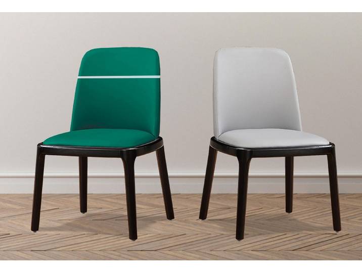 JVmoebel Esszimmerstuhl Moderner Lounge Sessel aus grauem Kunstleder für stilvolle Akzente, Made in Europa